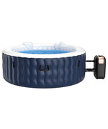 4 Person Inflatable Hot Tub Spa Portable Round Hot Tub With 108 Bubble J... - £719.31 GBP