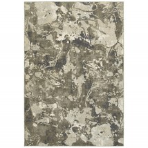 HomeRoots 388801 4 x 6 ft. Gray &amp; Ivory Abstract Spatter Area Rug - £139.23 GBP
