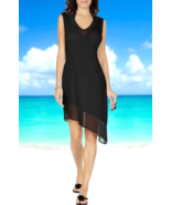 Calvin Klein Asymmetrical-Hem Cover-up S/M - Black RETAIL: $39.98 - $27.89 CAD