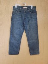 Levi’s 505 Regular size 14H Husky 33x28 Jeans Boys Dark Blue - £12.21 GBP