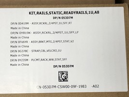Dell 1U Static Rail Kit 2 or 4-Post R330 R340 R430 R440 R620 R630 R640 R... - £114.83 GBP