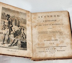 Antique 1823 Ivanhoe a Romance By Sir Walter Scott Pocket Library 4 Volumes - £1,568.33 GBP