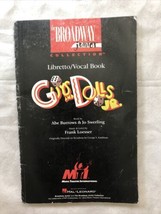 Guys And Dolls Jr libretto vocal book MTI Broadway Junior Hal Leonard 1999 - £50.63 GBP