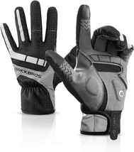 Men&#39;S Full Finger Cycling Gloves, Mountain Bike Gloves For Autumn And Winter, - £33.41 GBP