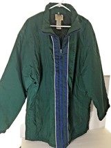 Adidas Vintage Rare Full Zip Puffer Insulated 1980&#39;s Size L Green Blue L... - £90.06 GBP