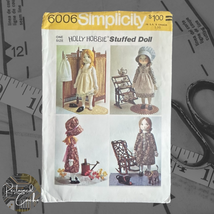 Simplicity 6006 Holly Hobbie Stuffed Doll Pattern One Size Vintage 1970s Uncut - £14.92 GBP