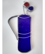 Stained Glass Golf Bag Handmade Suncatcher - $10.00