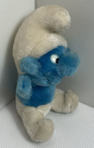 Vintage 1980 Plush SMURF Stuffed Animal Blue Toy Doll Peyo Wallace - £4.70 GBP