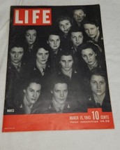Vintage Life Magazine March 15 1943 Waves Officers Neat Ads WWII Coca Cola Women - £24.04 GBP