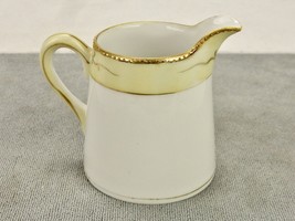 Nippon Porcelain Cream Pitcher, Heavy Gilded Floral Art, Hand Painted, A... - £19.54 GBP