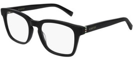 Brand New Gucci Gg 0457O 001 Shiny Black Authentic Eyeglasses Frame 53-15 - $184.66