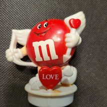 M&amp;M Valentine&#39;s Day Decoration Red Cake Topper 1992 3&quot; Vintage Cupcake  - £2.68 GBP