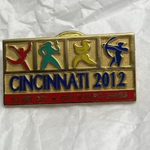 Cincinnati Ohio 2012 Olympics Bid City State Souvenir Enamel Lapel Hat Pin - £6.35 GBP