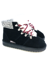 MUK LUKS Women Harmony Ankle Boots- Black &amp; Ash, US 6 - £25.64 GBP