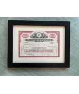 Framed Vintage Stock Certificates, Carwin, B&amp;W, United Artists, etc - £67.26 GBP