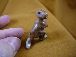 (Y-DIN-TY-20) Little T-Rex Tyrannosaurus Dinosaur Soapstone Figurine Love Dinos - $8.59