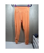NWT Wilo The Label Ribbed High Rise Ruched Leggings Peach Activewear Siz... - $54.95