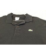 Lacoste Polo Shirt Mens 7 Golf Tennis Black Logo Crocodile Short Sleeves... - £11.85 GBP