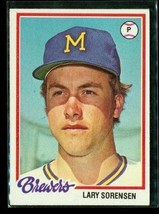 Vintage 1978 TOPPS Baseball Trading Card #569 LARY SORENSEN Milwaukee Brewers - £7.70 GBP