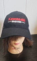 Kawasaki Engines Mesh Trucker Hat Snap Fit Adjustable Embroidered Black  - $11.88