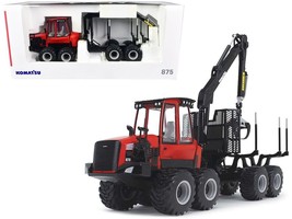 Komatsu 875.1 Forwarder Red and Black 1/32 Diecast Model by First Gear - $156.91