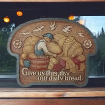 Burwood Daily Bread Plaque 2769 Wall Decor Lords Prayer Farm Harvest Christian - $19.79