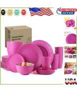 Unbreakable 40-Piece Dinnerware Set Service for 8 - Microwave &amp; Dishwash... - $1,218.38 MXN