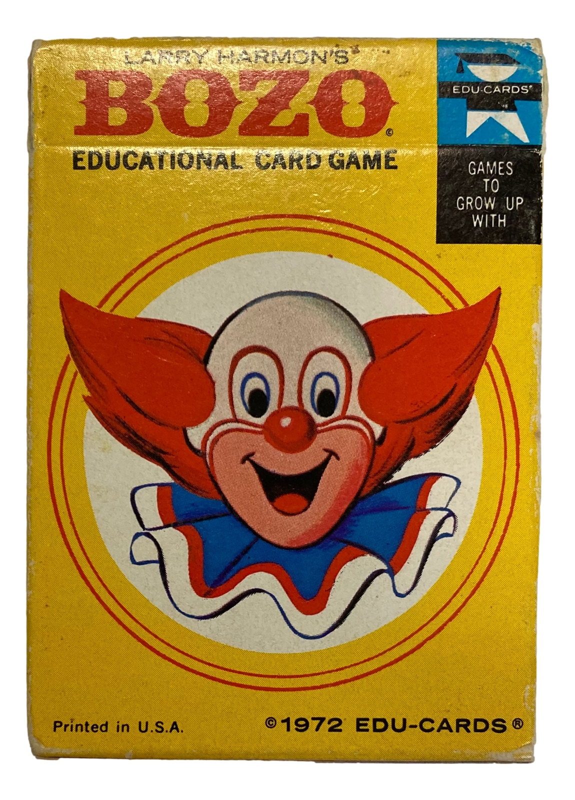 Harmon's Bozo The Clown Vintage 1972 Edu-Cards Educational Playing Card Game - £7.71 GBP