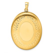 14K Gold Filled Oval Locket Pendant Jewelry 32mm 32.3mm x 20.8mm - £75.29 GBP