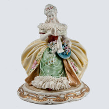 Italian Porcelain Principe Figurine Lady With Doves Hand Painted New - $841.50