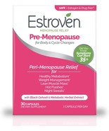 Estroven Pre-Menopause Relief For Body And Cycle Changes, Helps, 30 Count. - £29.10 GBP