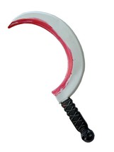 13in Hooked Hand Sickle Skull Grip Costume Zombie Hunter Pirate Fake Weapon Prop - £3.77 GBP