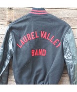 Vintage Laurel Valley Band School Jacket Wool Leather - £85.74 GBP