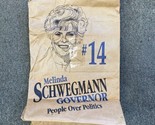 VINTAGE SCHWEGMANN BAG OLD LOT MELINDA SCHWEGMANN GOVERNOR NEW ORLEANS LA - $20.57
