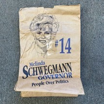 VINTAGE SCHWEGMANN BAG OLD LOT MELINDA SCHWEGMANN GOVERNOR NEW ORLEANS LA - $20.57