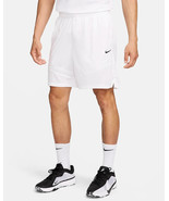 Nike Dri-FIT Icon 8 in. Basketball Shorts Mens M White Drawstring NEW - £19.36 GBP
