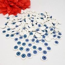 40 pcs (20pairs) Blue Color Acrylic Oval Doll Eyes Eyeballs 11 X 16mm Tr... - £6.36 GBP