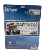 Janlynn Counted Cross Stitch Kit Happiness Bear Matching Socks 195-0602 ... - $14.58 CAD