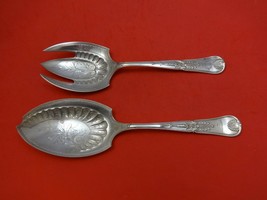 Kings I by Gorham Sterling Silver Vegetable Serving Set 2pc Brite-Cut - £552.01 GBP