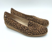 Bottega Veneta Womens Wedge Loafers Slip On Leopard Print Brown Size 6.5 - $120.93