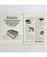 Vintage 1978 RCA SelectaVision 400 Video Cassette Recorder Magazine Prin... - $6.65
