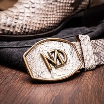 KANSAS Genuine Snake Skin Cowboy Boot from the Western Collection Natural image 10
