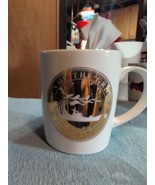 Vintage Korean Navy Mug Rare White And Gold - $19.79