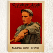 Maranville 1915 Cracker Jack Card #136 Reprint 20/24 Boston Nationals 1993 - £3.15 GBP