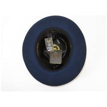 Bruno Capelo Hat Australian Wool Fedora Pinch Front Milan Snap Brim Mi501 Navy image 6