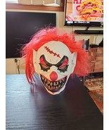 Mario Chiodo Studios Scary Horror Clown Halloween Mask 2009 Seasonal Vis... - $29.94