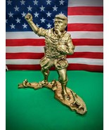 8&quot; Tall Donald J Trump Florida FL 20cm Statue Gold 3D Printed +2 Free - $29.70