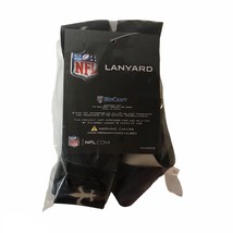 NFL Football New Orleans Saints Gold &amp; Black Lanyard Key Badge Mask Hold... - £5.75 GBP