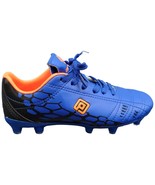 Dream Pairs Soccer Football Cleats Shoes Youth Sz 13 Blue Leather Lace Up - $32.37