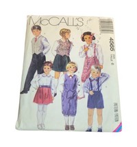 Vtg McCall&#39;s Sewing Pattern 4565 Children&#39;s Vest Skirt Pants Knickers Shorts - £5.58 GBP